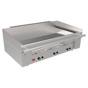 Mirror Zone 3 Heavy Duty Gas Chrome Griddle - 3 Cooking Zones