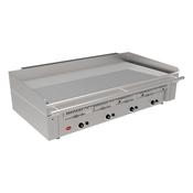Mirror Zone 4 Heavy Duty Gas Chrome Griddle - 4 Cooking Zones
