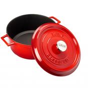 Combisteel Lava Cast Iron Casserole 24cm Red image