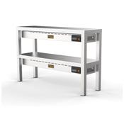 Combisteel Overshelf Ceramic Heated 2 Levels 1200 6 Heaters of 250W