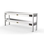 Combisteel Overshelf Ceramic Heated 2 Levels 1600 8 Heaters of 250W