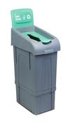 Combisteel 80 Litre Recycling Waste Bin Glass image