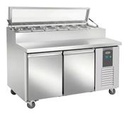 Combisteel 2 Door Saladette Prep Counter 1360mm with Glass Cover image