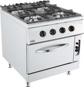 Combisteel BASE 900 Gas Cooking Range with 4 Burners and Oven image