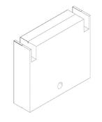 Combisteel UNIT 350-100 Straddle to Wall-Mount Conversion Kit