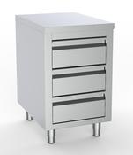 Combisteel DRAWERS 500 Stainless Steel Worktable with 3 Drawers