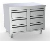 Combisteel DRAWERS 1000 Stainless Steel Worktable with 6 Drawers