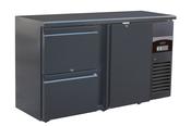 Combisteel Black 1 Door and 2 Drawers Backbar Counter Fridge - 350 Litre image