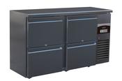 Combisteel 4 Drawer Backbar Counter Fridge – 350 Litre Black image