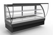 Combisteel Round Curved Glass Display Fridge 2000mm 400 Litre image