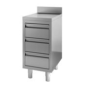 Combisteel 700 Worktable with Drawers Upstand 400