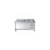 Combisteel 700 Worktable Sliding Doors Drawers Upstand 2000