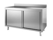 Combisteel UPSTAND 1400 Stainless Steel Worktable with Sliding Doors
