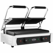 Combisteel Contact Grill Double Tabletop Ribbed image