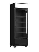 Combisteel FCU-370 Black Single Glass Door Display Fridge - 360 Litre image
