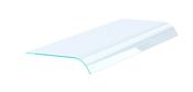 Combisteel Curved Glass Overshelf 1-Side 675mm