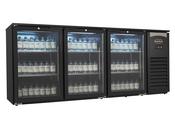 Combisteel Triple Glass Door Backbar Cooler 470 Litre Black