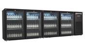 Combisteel 4 Glass Door Backbar Cooler Black 636 Litre