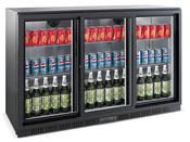 Combisteel Backbar Counter Fridge 3 Sliding Doors - 330 Litre