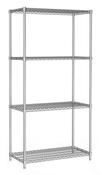 Combisteel LEVELS 900 Chrome Shelf Unit 4 Tier