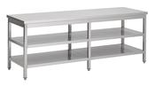 Combisteel 700 Worktable with 2 Shelves 2100mm image