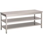 Combisteel 800 Worktable 2 Shelves 1600