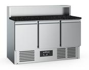 Combisteel 3 Door Pizza Prep Counter with Black Granite Worktop image