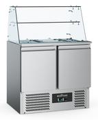 Combisteel Refrigerated Saladette with Glass Cover 2 Door