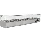 Blizzard 1/4 Gastronorm Prep Top With Glass Cover 2000mm(W) TOP2000-14CR