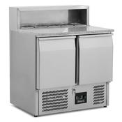 Blizzard 2 Door Compact Gastronorm Pizza Prep Counter 240L BCC2PREPGRANITE