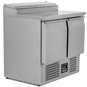 Blizzard 2 Dr Compact Gn Prep Counter W/ Raised Collar 254L BCC2EN
