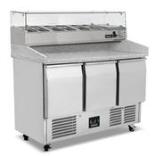 Blizzard 3 Door Compact Gastronorm Pizza Prep Counter 368L BCC3PIZZA
