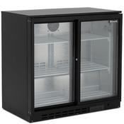 Blizzard Double Sliding Door Low Height Bar Bottle Cooler LOWBAR2SL