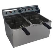 Infrico FR66L Twin Tank Commercial Electric Fryer 6+6L image