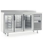 Infrico 3 Glass Dr Tall Back Bar Counter With Upstand 510l FMPP2000CR