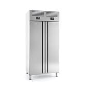 Infrico Double Door Ss 1/1 Fridge Freezer 325+325L AGN602MIX image