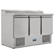 Koldbox 3 Dr Compact Gn Prep Counter W/ Raised Collar 392L KXCC3-SAL