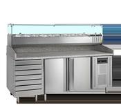 Tefcold Pizza Table with Topping unit PT1310 + GVC38-200 68518 image