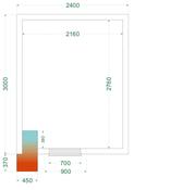 Tefcold CRNF2430 Walk-In Freezer Room 2400 x 3000