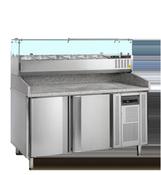 Tefcold Pizza Table with Topping unit PT1200 + GVC38-150 68520