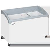 Tefcold Sliding Curved Glass Lid Chest Freezer NIC400SCEB LED image
