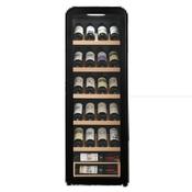 Cavecool Freestanding Wine Cooler Retro Basalt - 51 bottles - Single zone - Matt Black