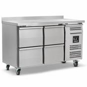 Blizzard 4 Drawer Refrigerated Counter With Upstand 282L HBC2-22