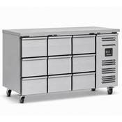 Blizzard 9 Drawer Refrigerated Counter Without Upstand 417L HBC3NU-333