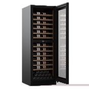 Pevino Majestic Wine Cooler - 111 Bottles - Dual Zone - Black Glass Front PM166D-HHB-1
