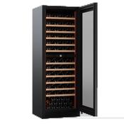 Pevino Noble Wine Cooler - 123 Bottles - Dual Zone - Black Glass Front PN166D-HHB-1