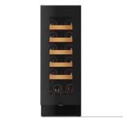Pevino Noble Wine Cooler - 19 Bottles - Single Zone - Black Glass Front PN18S-HHB