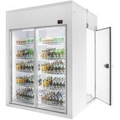 CombiSteel COLD ROOM 1800x1200x2200 2 GLASS DOORS *TRANSPORT ON REQUEST*