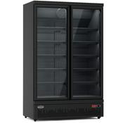 CombiSteel FREEZER 2 GLASS DOORS BLACK JDE-1000F BL