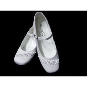 White satin communion shoes sales